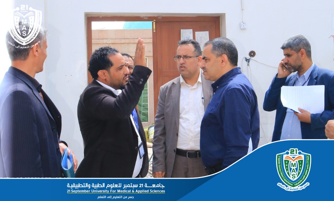 His Excellency The Rector Of The University Inspects The Progress Of   Achievement In Repairing Ibn Al-Nafis Hall