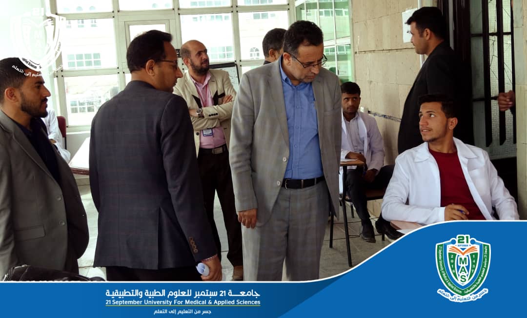 Vice-Rector for Academic Affairs Professor Mutaia Abu-Oraij Inspects Practical Exams at a Number of Faculties