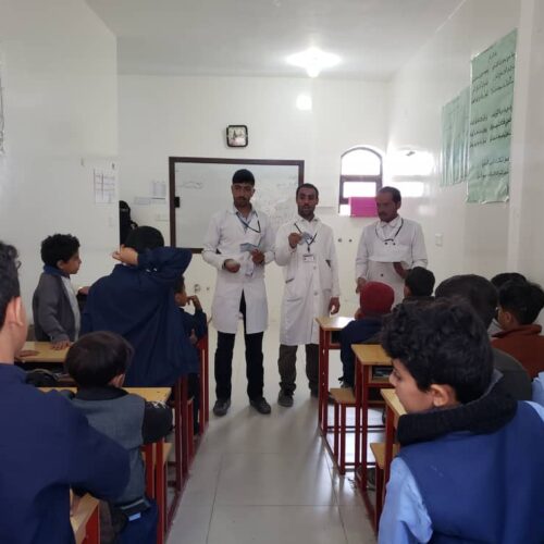 Students of Higher Nursing Faculty Visit Schools to Give Outreach Lectures