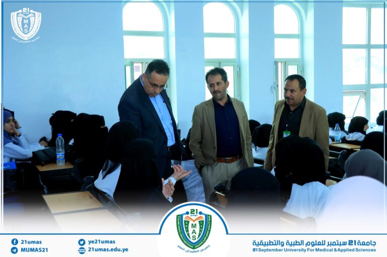جانب من تفقد نائب رئيس الجامعة للشؤون الأكاديمية الأستاذ الدكتور مطيع ابو عريج للعملية التعليمية والإدارية في مختلف كليات الجامعة…