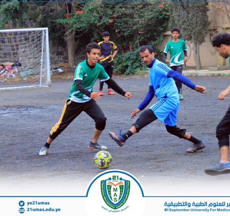 الإدارة الطبية تتفوق على الطب المخبري بثنائية نظيفة في البطولة السابعة على كأس رئيس الجامعة لكرة القدم بجامعة 21 سبتمبر