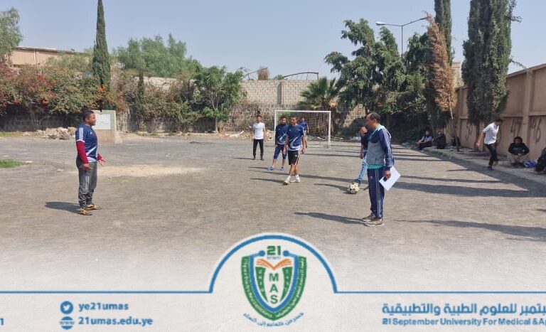 كلية العلوم الطبية التطبيقية يفوز على الطب المخبري بثلاثة في إطار منافسات دوري بطولة كأس رئيس الجامعة لكرة القدم