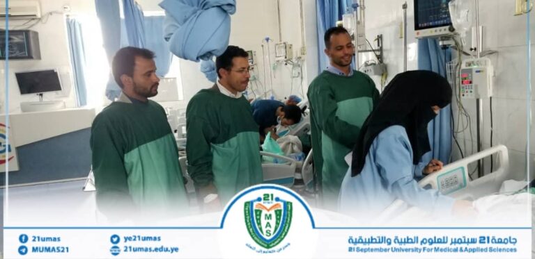 تدشين الامتحانات العملية النهائية لطلاب المستوى الثاني والثالث والرابع في كلية التمريض العالي.