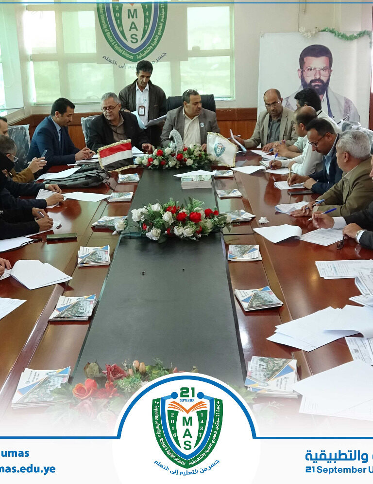 عقد مجلس شؤون الطلاب اجتماعه الاعتيادي السادس ١٤٤٧هـ برئاسة نائب رئيس الجامعة لشئون الطلاب الأستاذ الدكتور جميل مجلي.وقد ناقش الاجتماع عدداً من المواضيع المدرجة في جدول أعماله وما استجد من أعمال واتخذ إزاءها القرارات المناسبة.