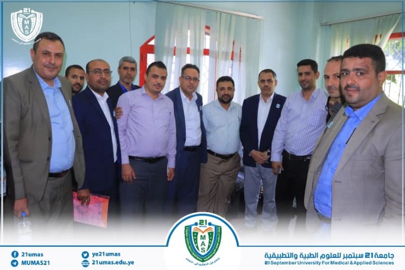 معالي رئيس الجامعة يزور هيئة مستشفى الثورة العام ويبحث مع رئيس الهيئة تعزيز الشراكة في التدريب السريري وتأهيل الكوادر الصحية